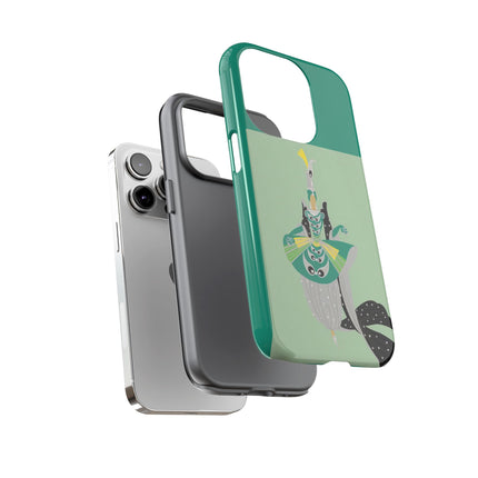 Peacock Dancer Phone Case – Opulent Glamour & Theatrical Elegance