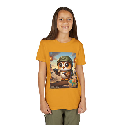 Owl on the Front Lines Youth Short Sleeve Tee