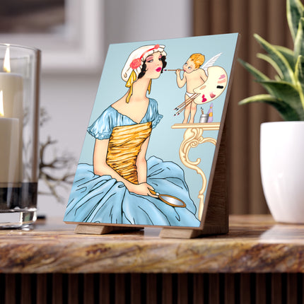 The Enchanting Painter Ceramic Tile
