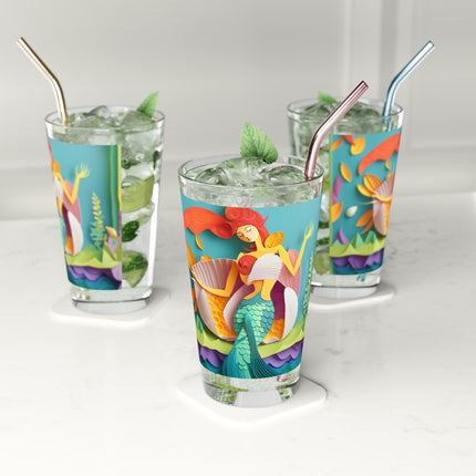 Charming Mermaid Glass, 16oz