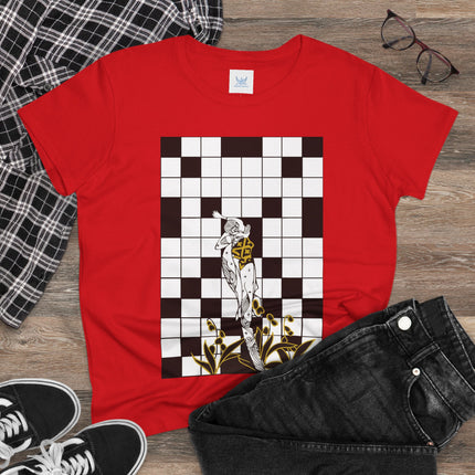 The Crossword Women's Midweight Cotton Tee