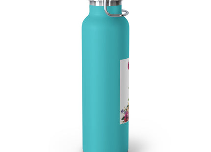 Blooming Splendor: A Floral Transformation Copper Vacuum Insulated Bottle, 22oz