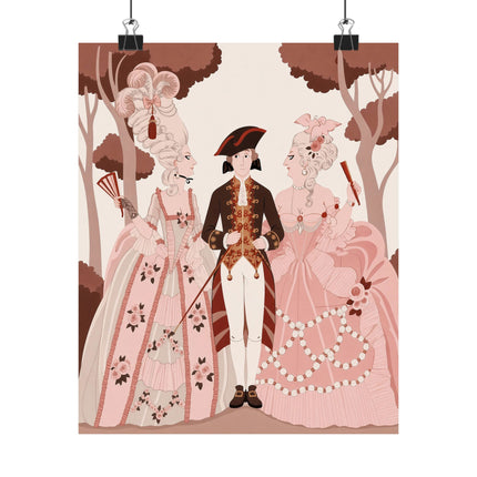 🌸🎭 L'Embarras Du Choix Matte Vertical Poster – George Barbier Art Deco Romantic Intrigue
