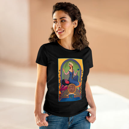 December & Tanzanite (from the Gem Series) by Sofia Chiostri Women's Midweight Cotton Tee