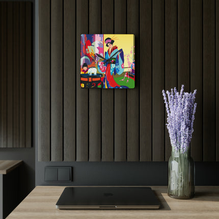 A Timeless Journey by Umberto Brunelleschi Acrylic Wall Clock, Round and Square