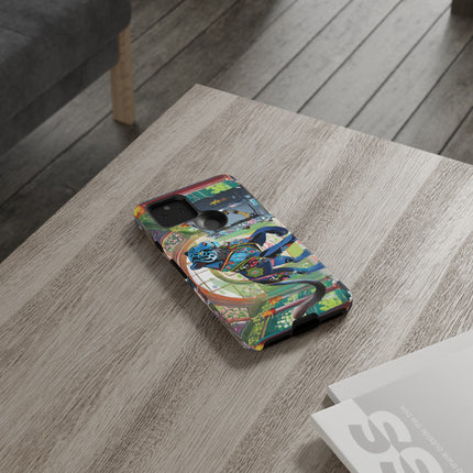 Cyber Panther's Hunt Phone Cases