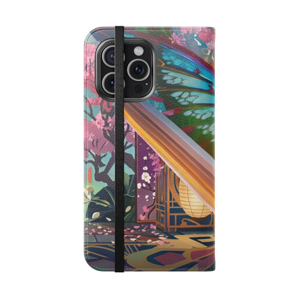 🦊🦋 Cyber Kitsune Butterfly Guardian Phone Case – Neon Magic & Digital Dreams