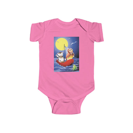 Embarking on a Moonlit Journey Baby Bodysuit – A Magical Tale Beneath the Stars