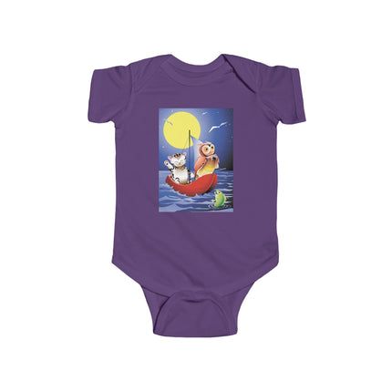 Embarking on a Moonlit Journey Baby Bodysuit – A Magical Tale Beneath the Stars