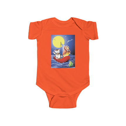 Embarking on a Moonlit Journey Baby Bodysuit – A Magical Tale Beneath the Stars