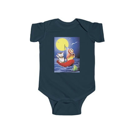 Embarking on a Moonlit Journey Baby Bodysuit – A Magical Tale Beneath the Stars
