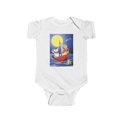 Embarking on a Moonlit Journey Baby Bodysuit – A Magical Tale Beneath the Stars