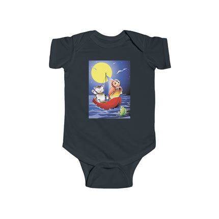 Embarking on a Moonlit Journey Baby Bodysuit – A Magical Tale Beneath the Stars