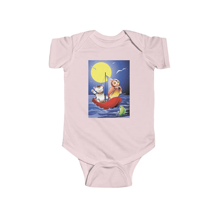 Embarking on a Moonlit Journey Baby Bodysuit – A Magical Tale Beneath the Stars