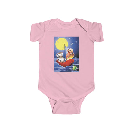 Embarking on a Moonlit Journey Baby Bodysuit – A Magical Tale Beneath the Stars