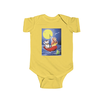 Embarking on a Moonlit Journey Baby Bodysuit – A Magical Tale Beneath the Stars