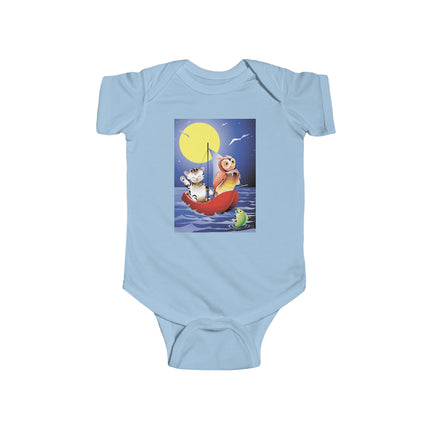 Embarking on a Moonlit Journey Baby Bodysuit – A Magical Tale Beneath the Stars