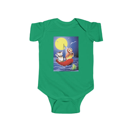 Embarking on a Moonlit Journey Baby Bodysuit – A Magical Tale Beneath the Stars