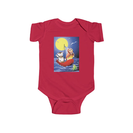 Embarking on a Moonlit Journey Baby Bodysuit – A Magical Tale Beneath the Stars