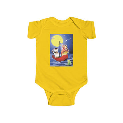 Embarking on a Moonlit Journey Baby Bodysuit – A Magical Tale Beneath the Stars