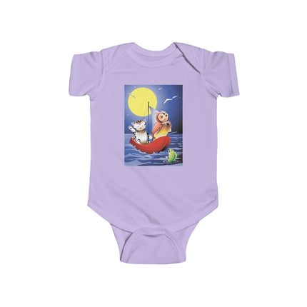 Embarking on a Moonlit Journey Baby Bodysuit – A Magical Tale Beneath the Stars