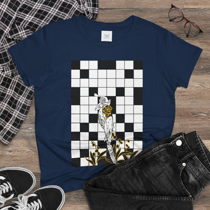 The Crossword Women's Midweight Cotton Tee