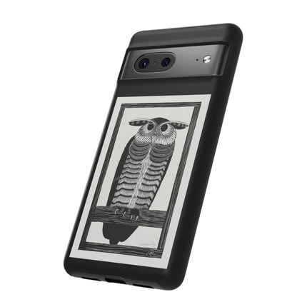 Horned Owl by Samuel Jessurun de Mesquita Phone Cases