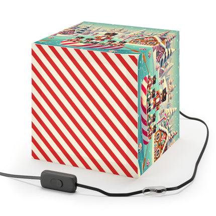 Nutcracker Candy-Striped Adventure Light Cube Lamp