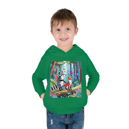 Whimsical Woodland Toddler Pullover Fleece Hoodie