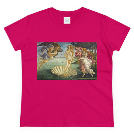 Birth of Venus by Sandro Botticelli Women's Midweight Cotton Tee