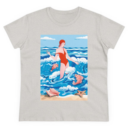 Ocean Symphony Women's Midweight Cotton Tee