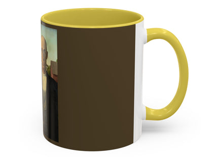 American Gothic by Grant Wood Colorful Mugs (11oz, 15oz)