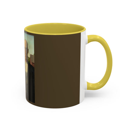 American Gothic by Grant Wood Colorful Mugs (11oz, 15oz)