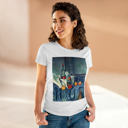 The Peppermint Bottle by Paul Cézanne Women's Midweight Cotton Tee