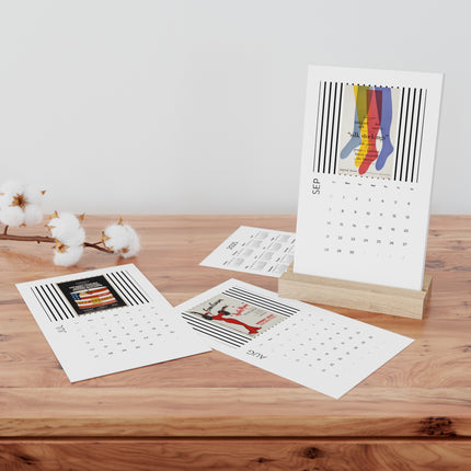 Iconic Vintage Posters Vertical Desk Calendar (2025)