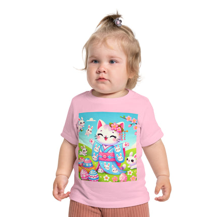 Springtime Kitten’s Easter Joy Baby Short Sleeve T-Shirt