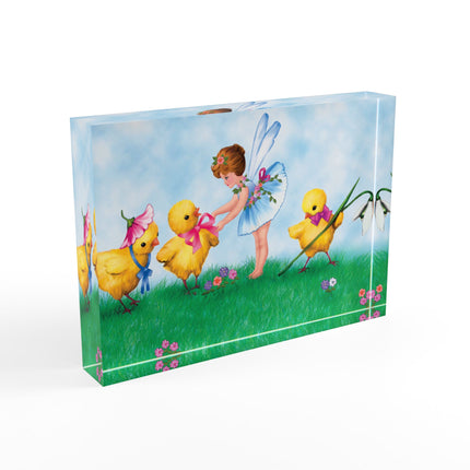 The Fairy’s Springtime Welcome Acrylic Art Block