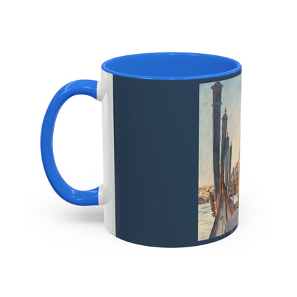Gondola Moorings on the Grand Canal by John Singer Sargent Colorful Mugs (11oz, 15oz)