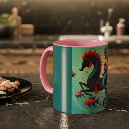 Mermaid & Sea Dragon Mug – Ocean Guardian & Mythic Beauty