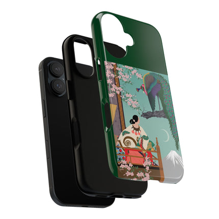 Peacock Garden Phone Case – Japanese Elegance & Timeless Beauty
