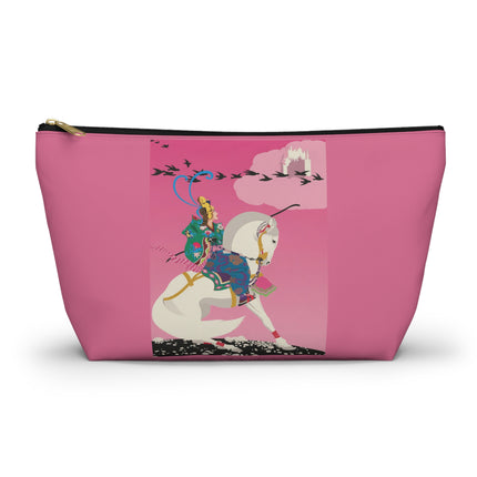 Samurai Princess on the White Steed Cosmetic Bag – Bold Fantasy & Elegant Adventure