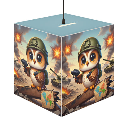 🦉🌟 The Owl on the Front Lines Light Cube Lamp – Courage & Quiet Strength