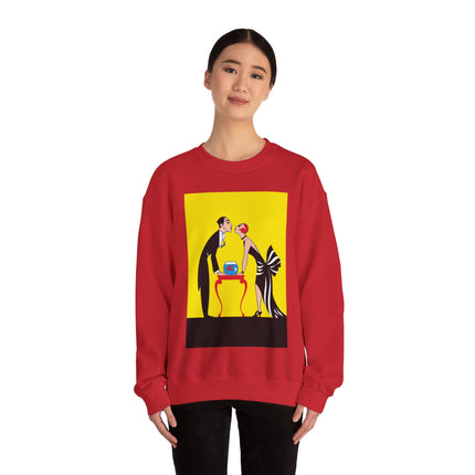A Moment of Elegance: A Passionate Embrace Amidst Golden Splendor Heavy Blend™ Crewneck Sweatshirt