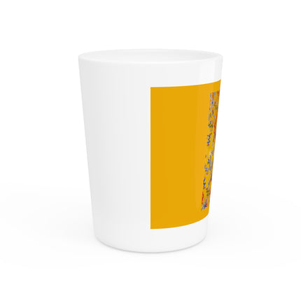 The Imperial 12-Symbol Robe, A Dragon's Regalia Ceramic Shot Glass