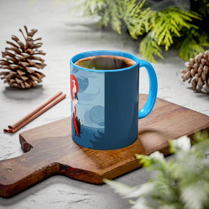 Siren of the Waves Colorful Mugs – Dramatic Sea Power & Bold Elegance