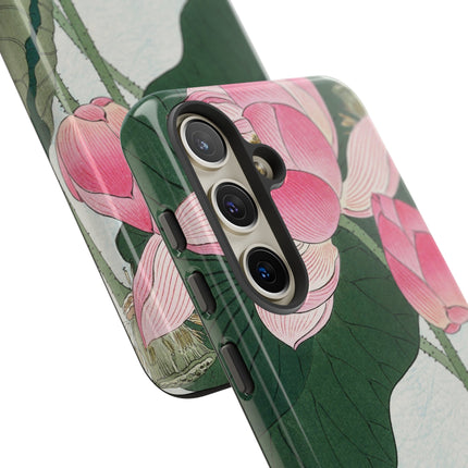 Blooming Lotus Flowers by Ohara Koson Phone Cases