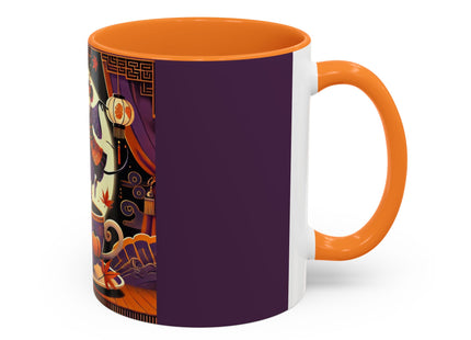 Theatrical Halloween Mice on Teacup Colorful Mugs (11oz, 15oz)