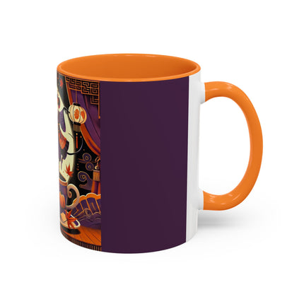 Theatrical Halloween Mice on Teacup Colorful Mugs (11oz, 15oz)