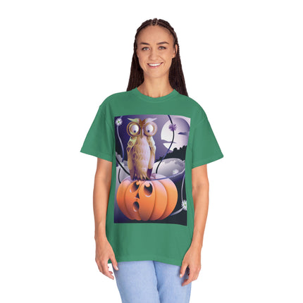 The Startled Pumpkin Unisex Garment-Dyed T-shirt