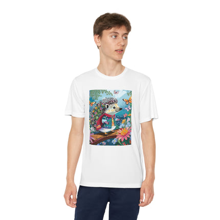 Cute Hedgehog Youth Competitor Tee – Garden Adventure & Whimsical Charm